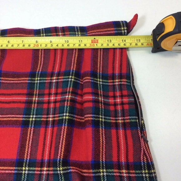 Vintage Moffat Scotland Red Tartan Plaid Pure Wool - Picture 6 of 6